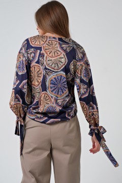 Блуза с абстрактным принтом Fly(фото4)