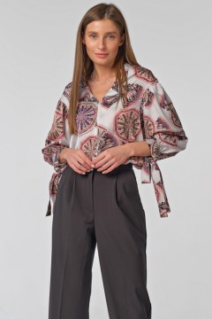 Блуза с завязками на рукавах Fly(фото3)