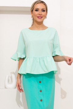 Чудесная блуза однотонной расцветки Франсуаза №3 Valentina