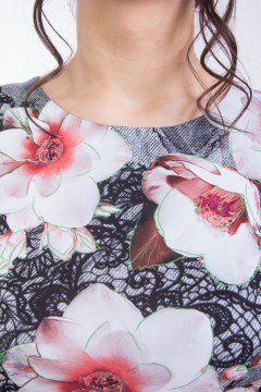 Трикотажная блуза с кружевными рукавами Wisell(фото5)