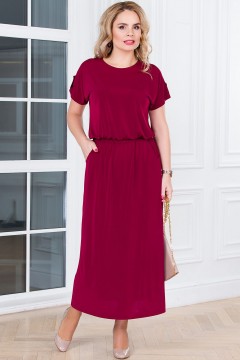 Стильное платье бордового цвета Lavira
