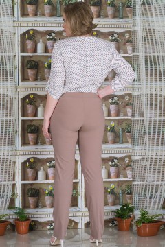 Стильные однотонные брюки Diana(фото2)