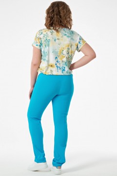Женские брюки голубого цвета Diana(фото2)