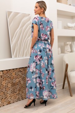 Эффектное платье с цветочным принтом Дарья №18 Valentina(фото2)
