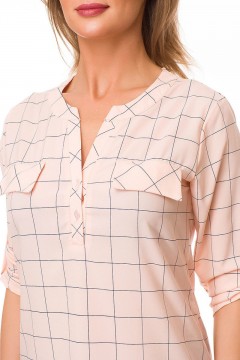 Модная блуза в клетку 4579 TuTachi(фото3)