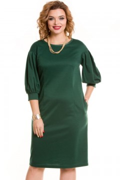Стильное платье зелёного цвета Venusita