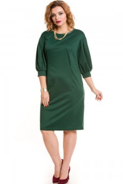 Стильное платье зелёного цвета Venusita(фото4)