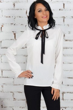 Белая блуза в романтическом стиле Ajour