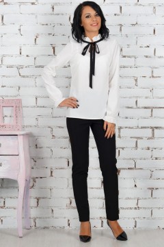 Белая блуза в романтическом стиле Ajour(фото2)