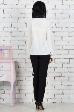 Белая блуза в романтическом стиле Ajour(фото3)