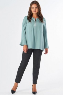 Женская блуза пыльно-бирюзового цвета Fly(фото2)