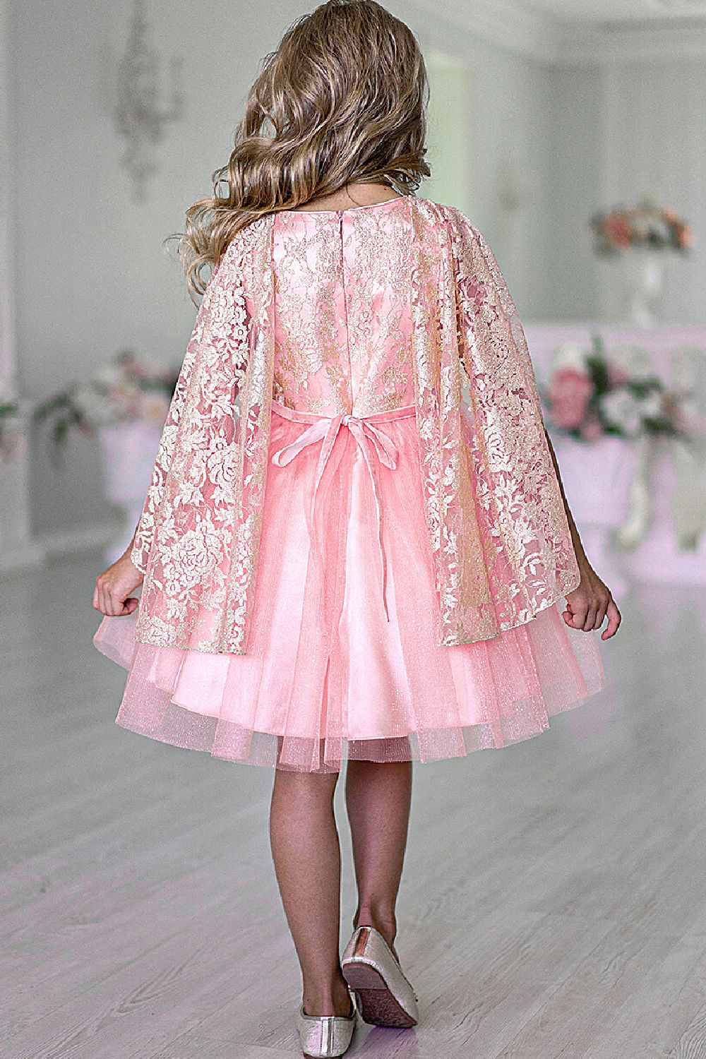 Восхитительное платье для девочки ПЛ-2027-11 Alolika(фото4)