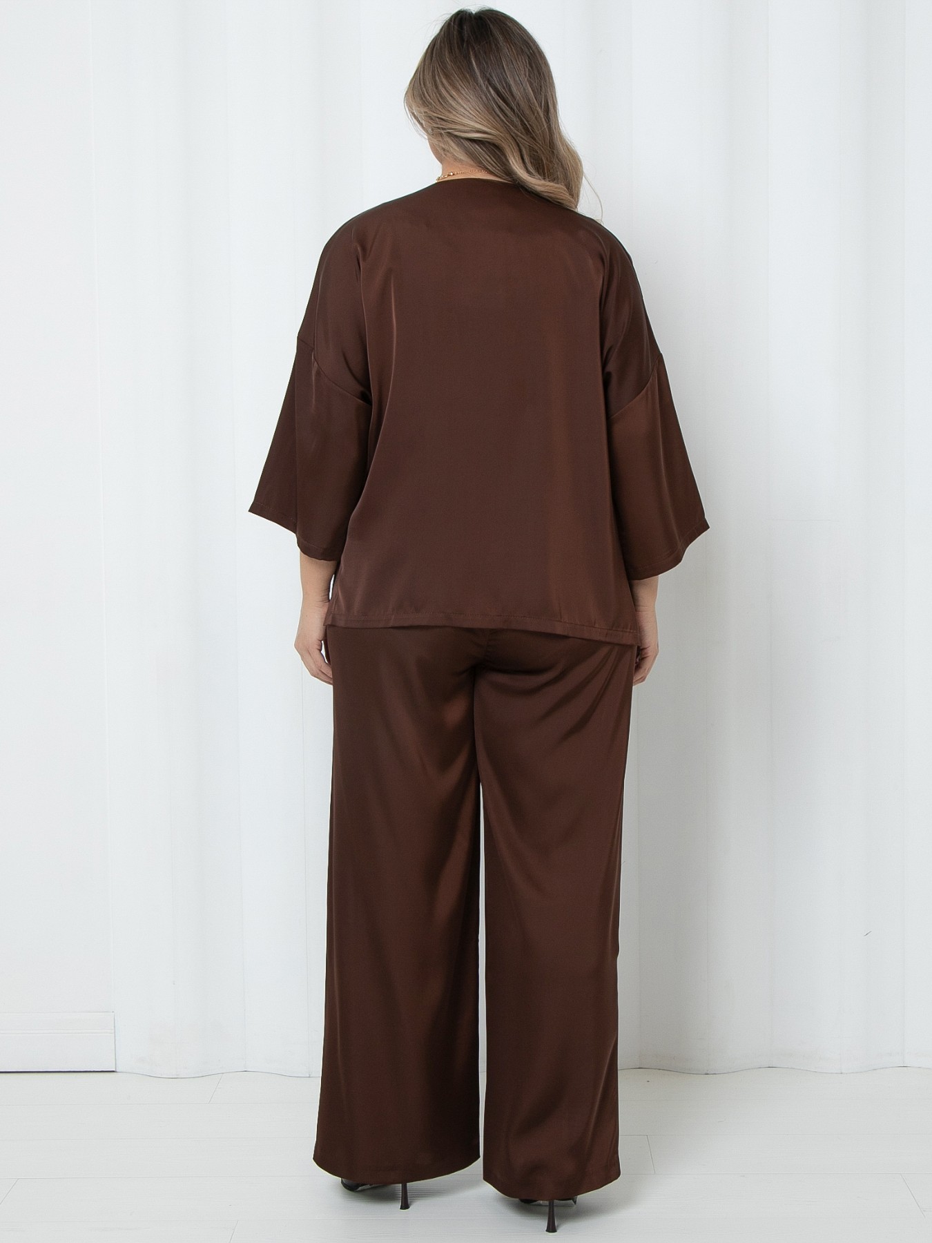 Костюм брючный шёлковый Agata(фото8)