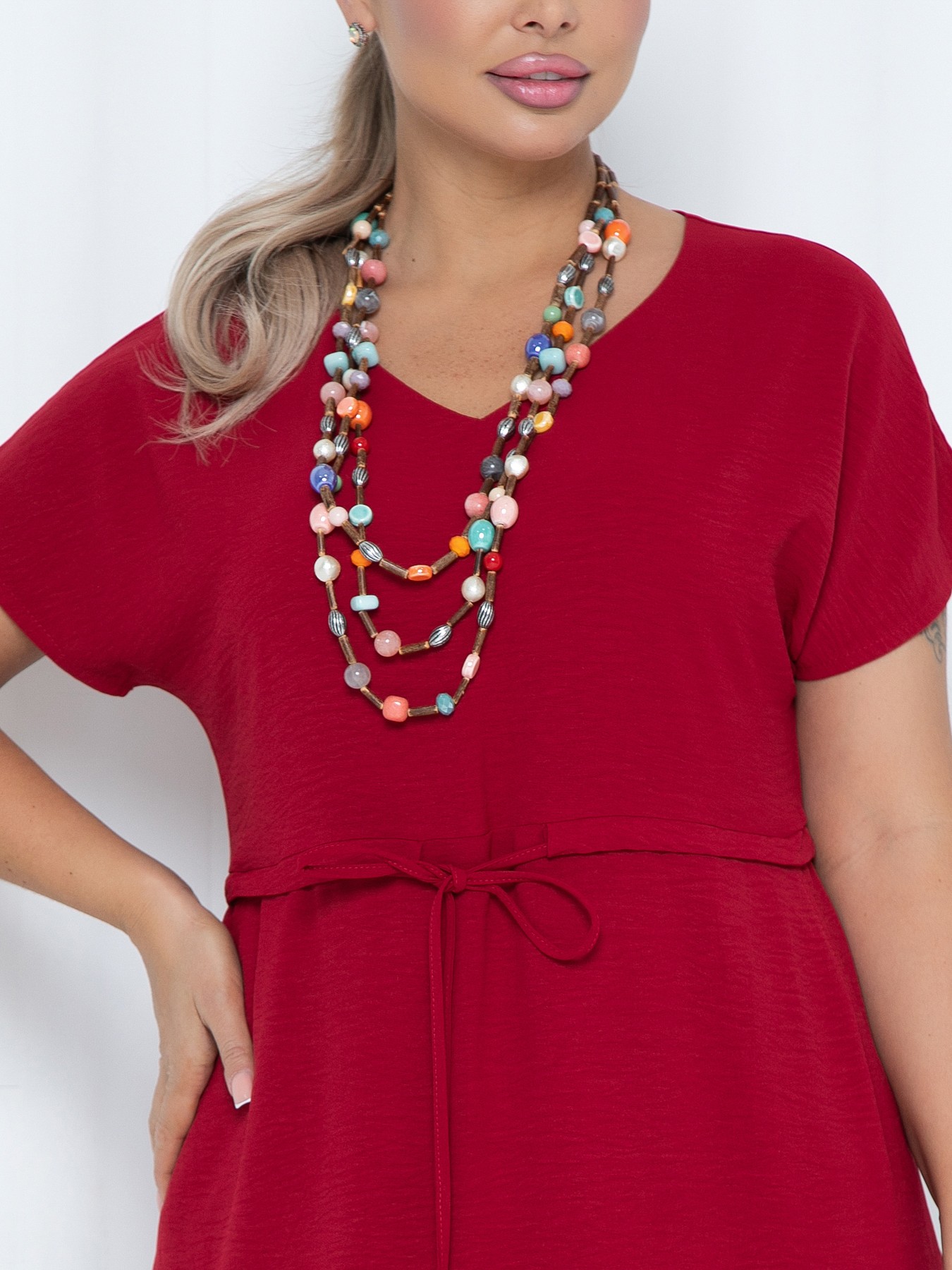 Платье длинное с карманами Agata(фото3)