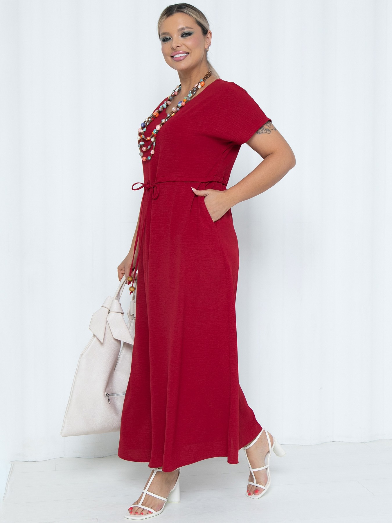 Платье длинное с карманами Agata(фото2)