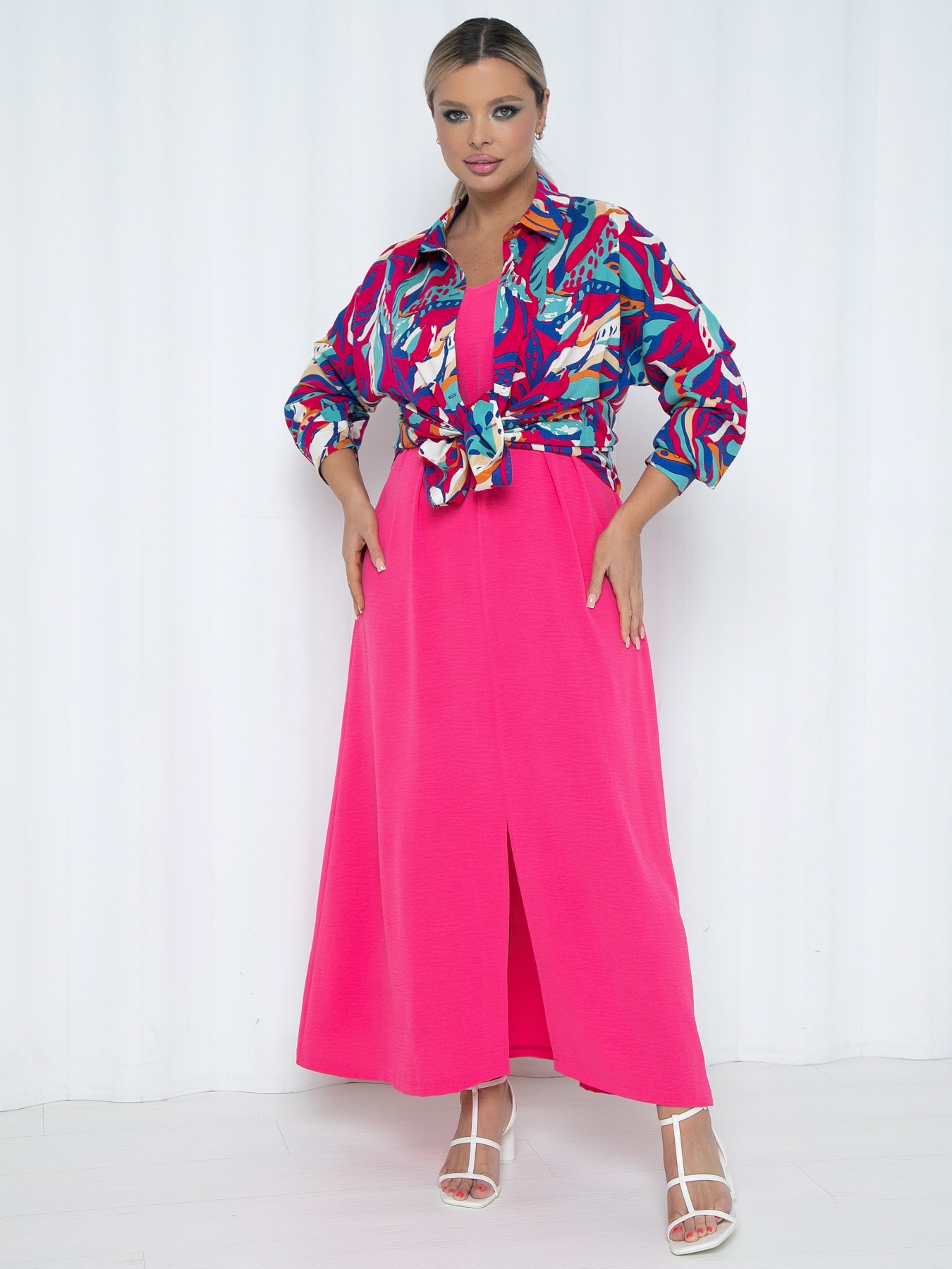 Рубашка разноцветная женская Agata(фото2)