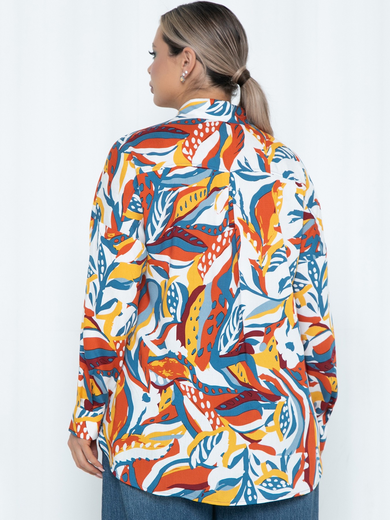 Рубашка разноцветная женская Agata(фото6)