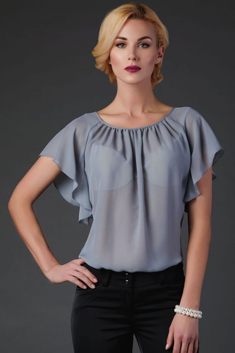 Модели блузок с рукавами