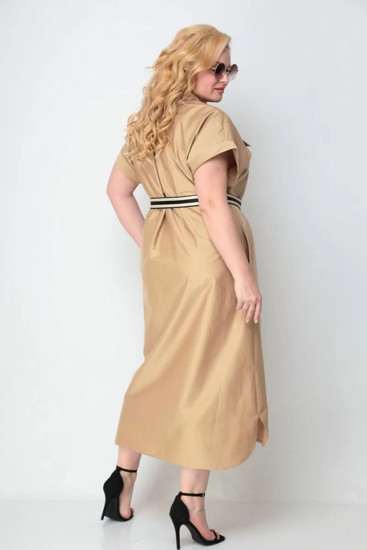 Симпатичное женское платье 993/1 ПЕСОЧНЫЙMichel-michel-chic-993-1-pesochnyj-112619670 цена-5628 р. в интернетмагазине beauti-full.ru