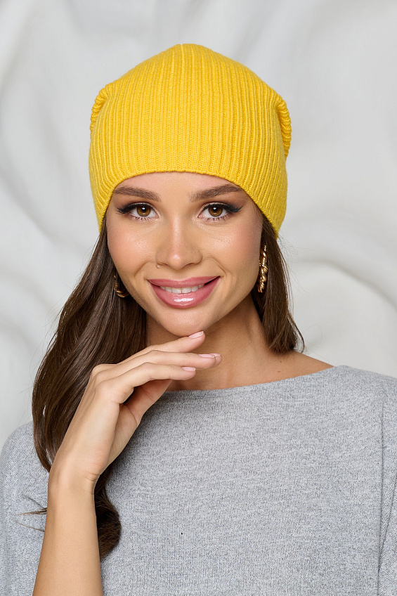 Шапка универсальная жёлтого цвета Bellovera(фото2)