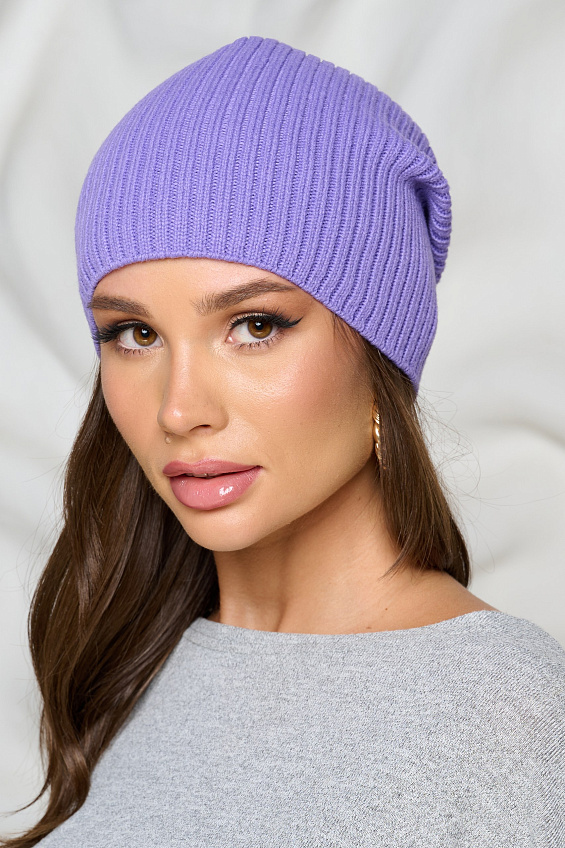Шапка универсальная сиреневого цвета Bellovera(фото4)