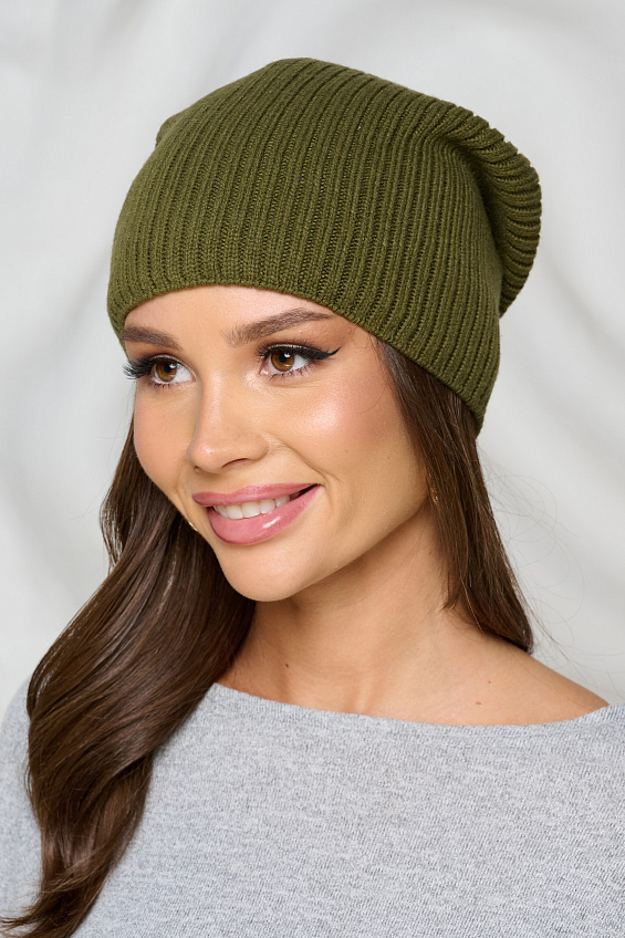 Шапка универсальная цвета хаки Bellovera