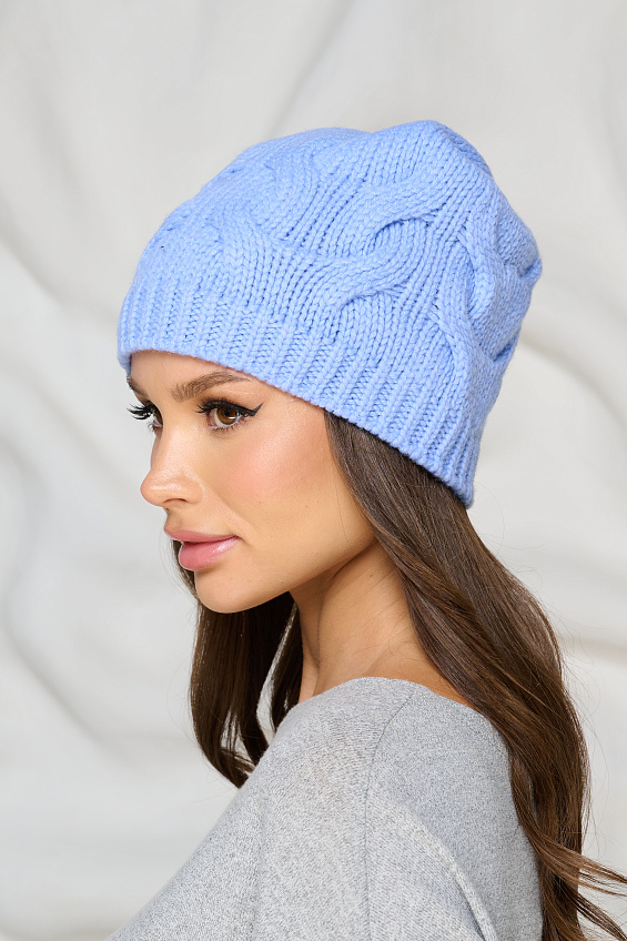 Шапка утеплённая в голубом цвете Bellovera(фото2)
