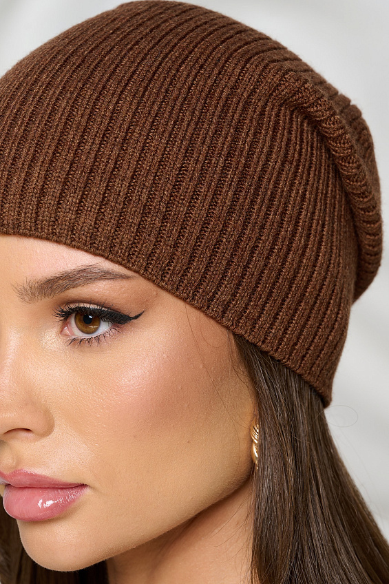 Шапка универсальная в шоколадном цвете Bellovera(фото3)