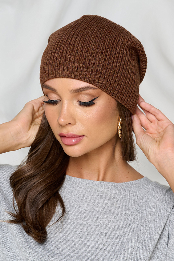 Шапка универсальная в шоколадном цвете Bellovera