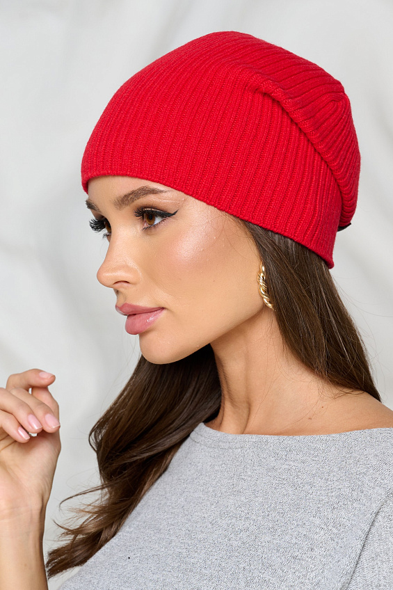 Шапка универсальная красного цвета Bellovera(фото4)
