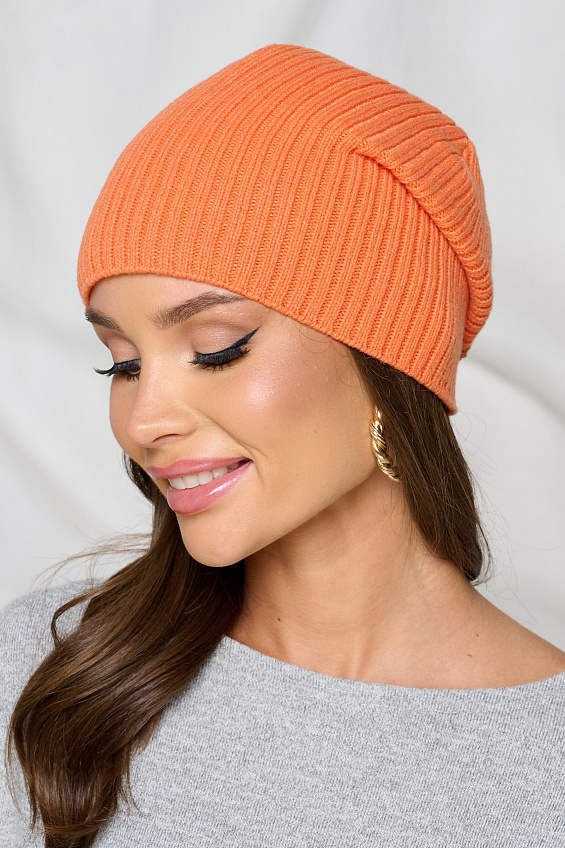 Шапка универсальная в оранжевом цвете Bellovera(фото3)