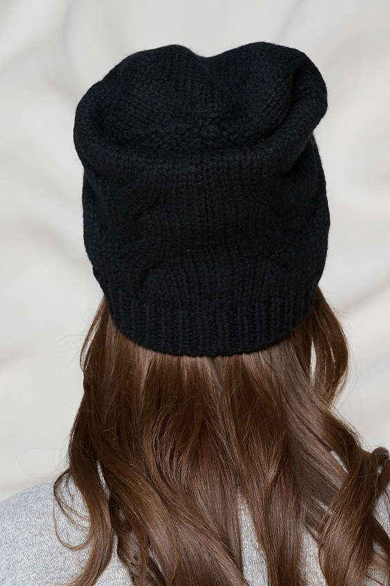 Шапка утеплённая в чёрном цвете Bellovera(фото4)