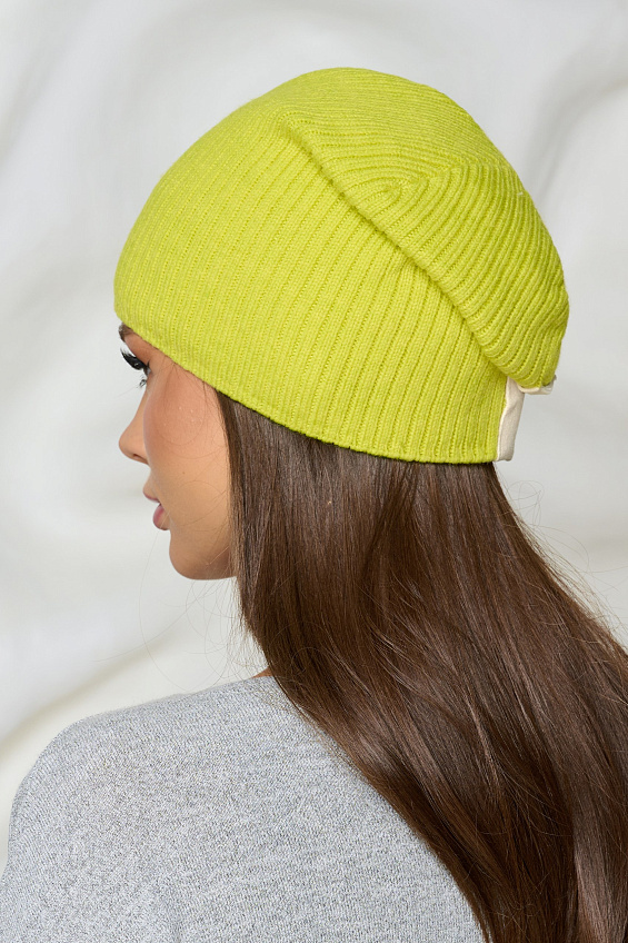 Шапка универсальная в цвете лайм Bellovera(фото5)