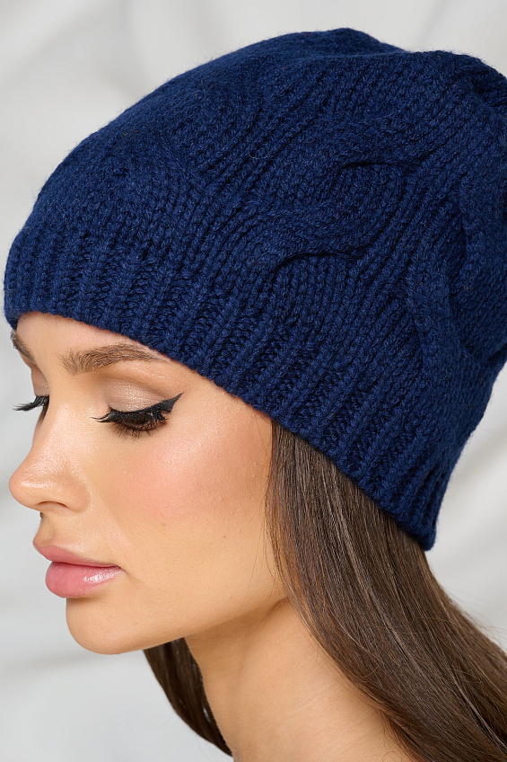 Шапка утеплённая в тёмно-синем цвете Bellovera(фото2)