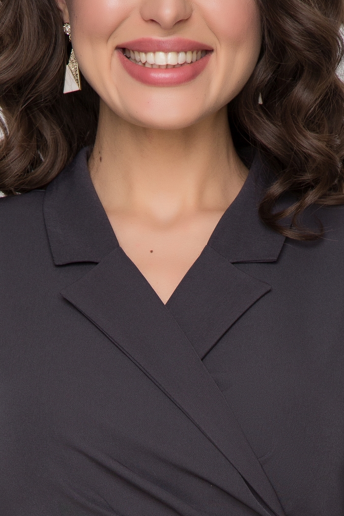 Модное однотонное платье Bellovera(фото4)