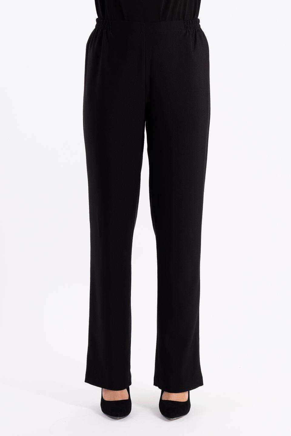 Брюки однотонные чёрного цвета Braslava(фото2)