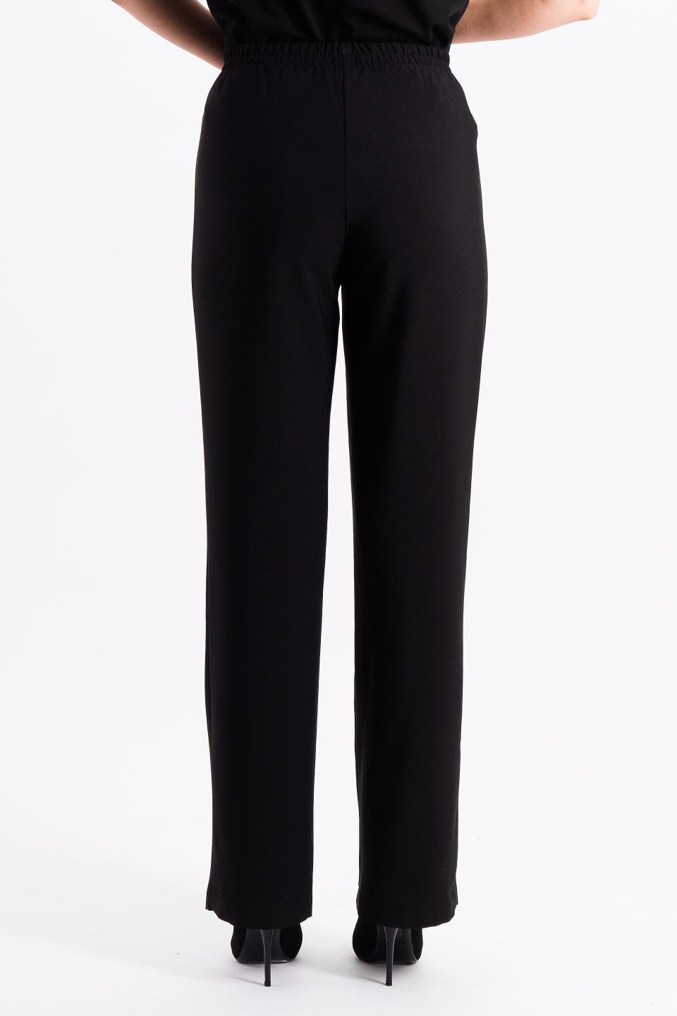 Брюки однотонные чёрного цвета Braslava(фото4)