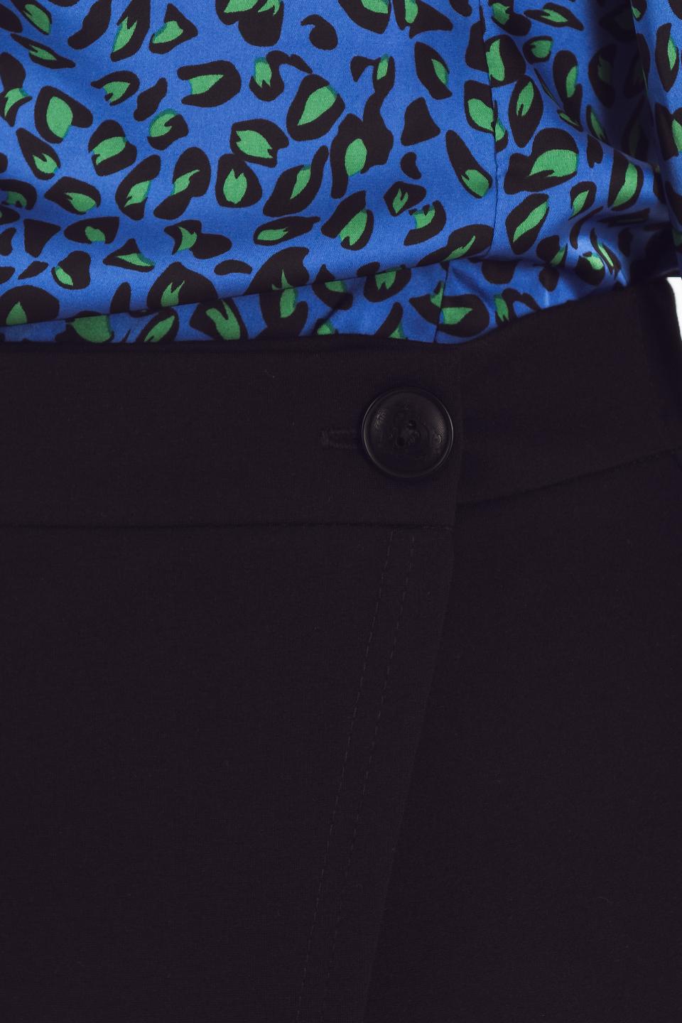 Юбка-карандаш чёрная из трикотажа Braslava(фото6)