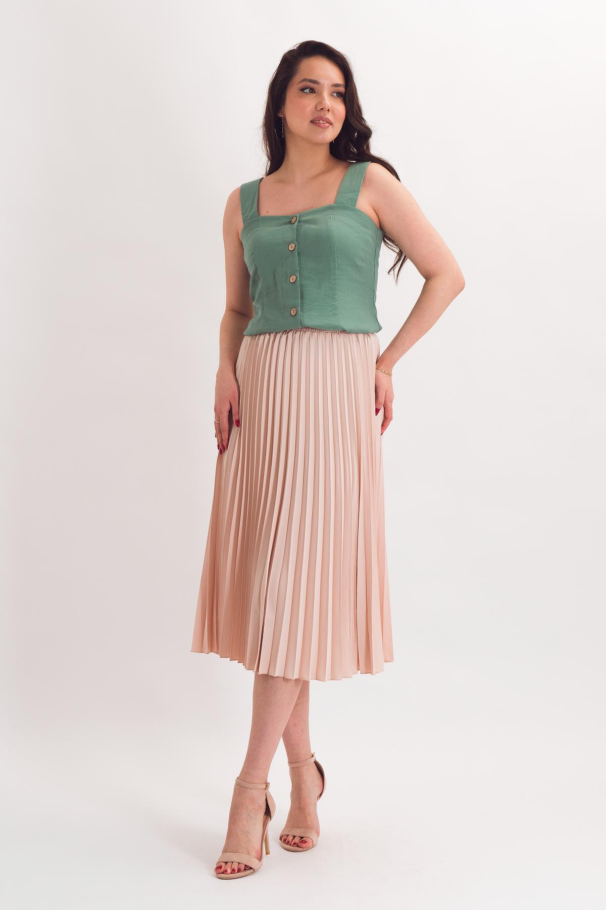 Топ светло-зелёный на пуговицах Braslava(фото2)