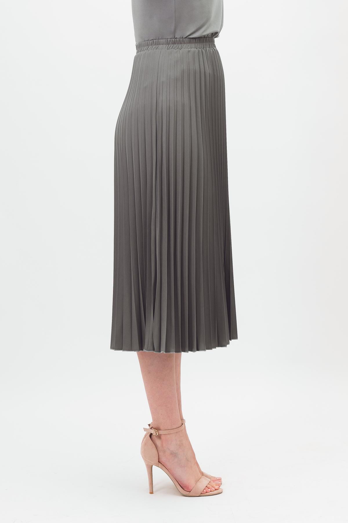 Юбка гофрированная серого цвета Braslava(фото3)