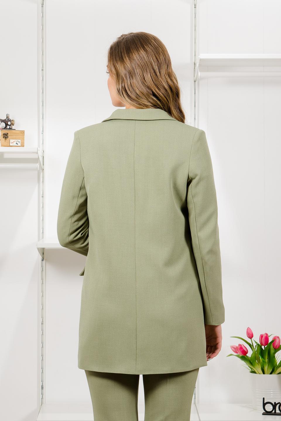 Жакет светло-зелёный с карманами Braslava(фото7)