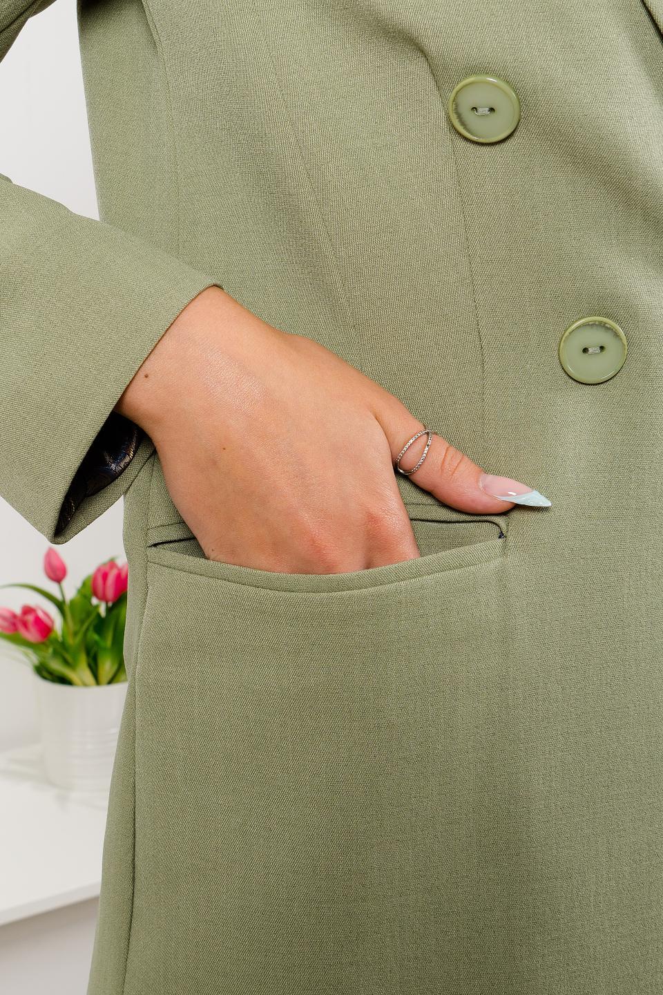 Жакет светло-зелёный с карманами Braslava(фото5)