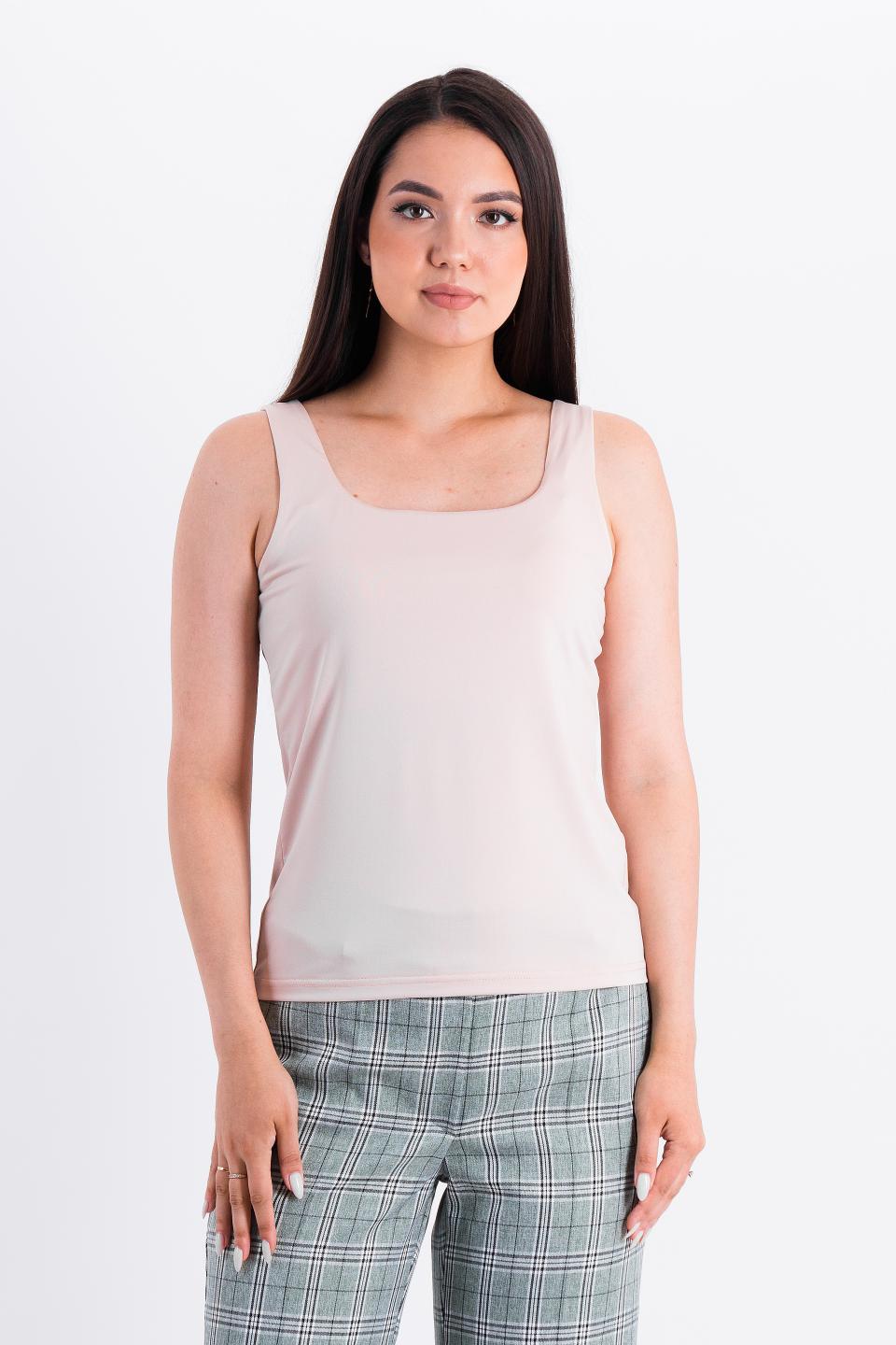 Майка бежевая из трикотажа Braslava(фото3)