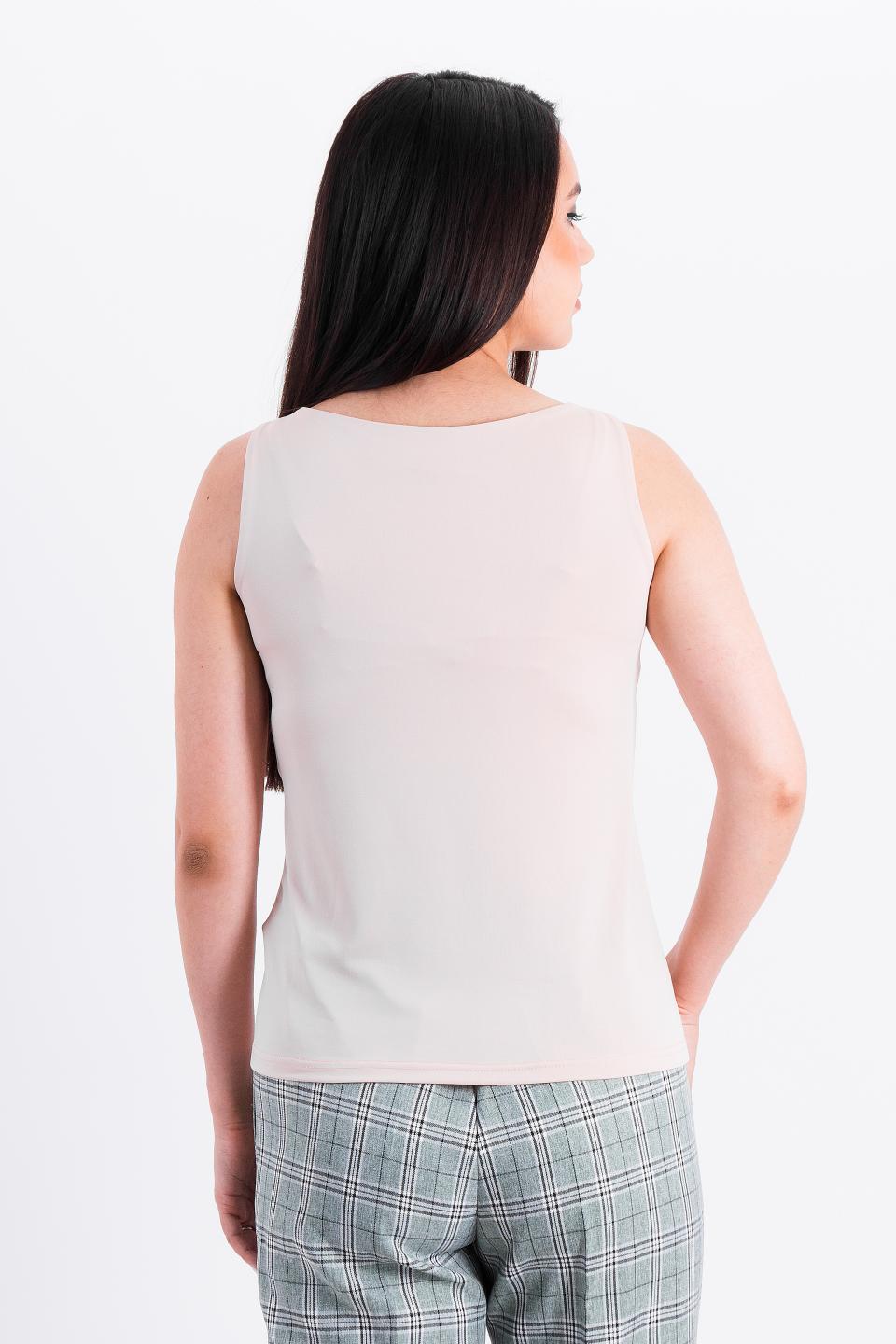 Майка бежевая из трикотажа Braslava(фото5)