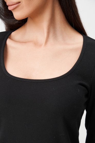 Платье-футляр чёрное из трикотажа Braslava(фото2)