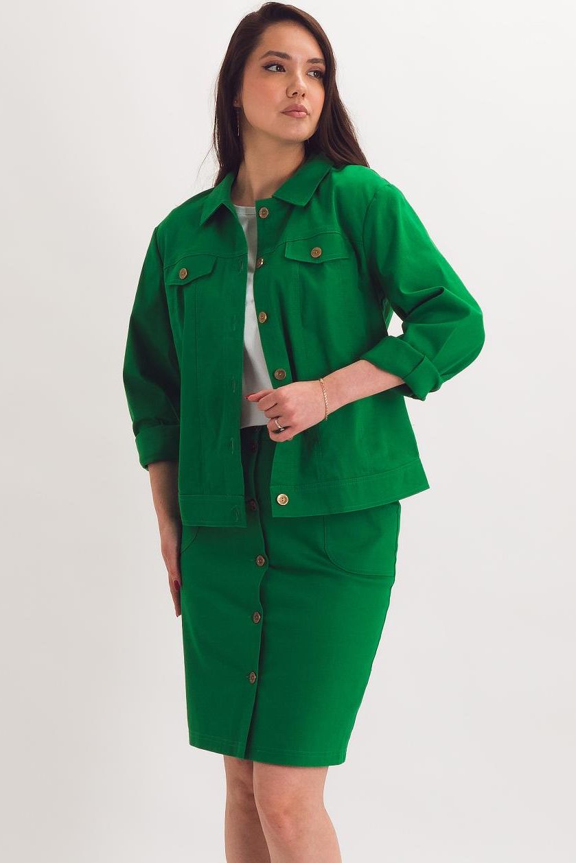 Юбка-карандаш ярко-зелёная Braslava