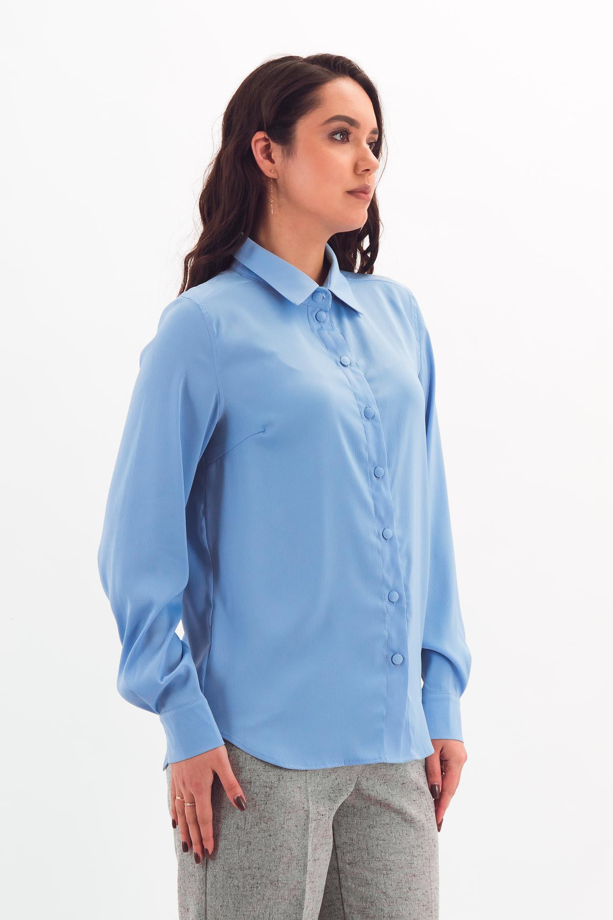 Рубашка голубая с длинным рукавом Braslava(фото5)