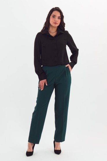 Рубашка чёрная однотонная 111163 Braslava(фото2)