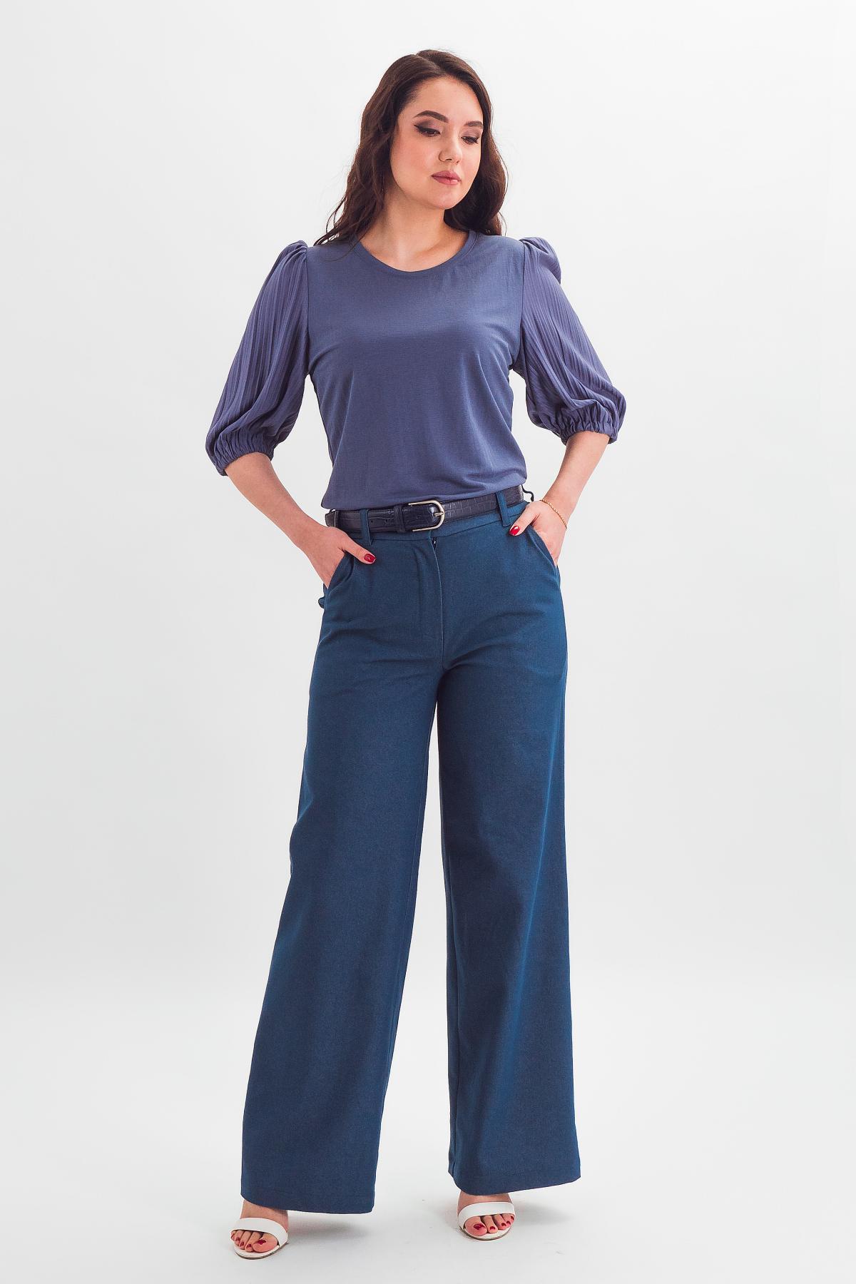 Блузка светло-синяя из трикотажа Braslava(фото2)