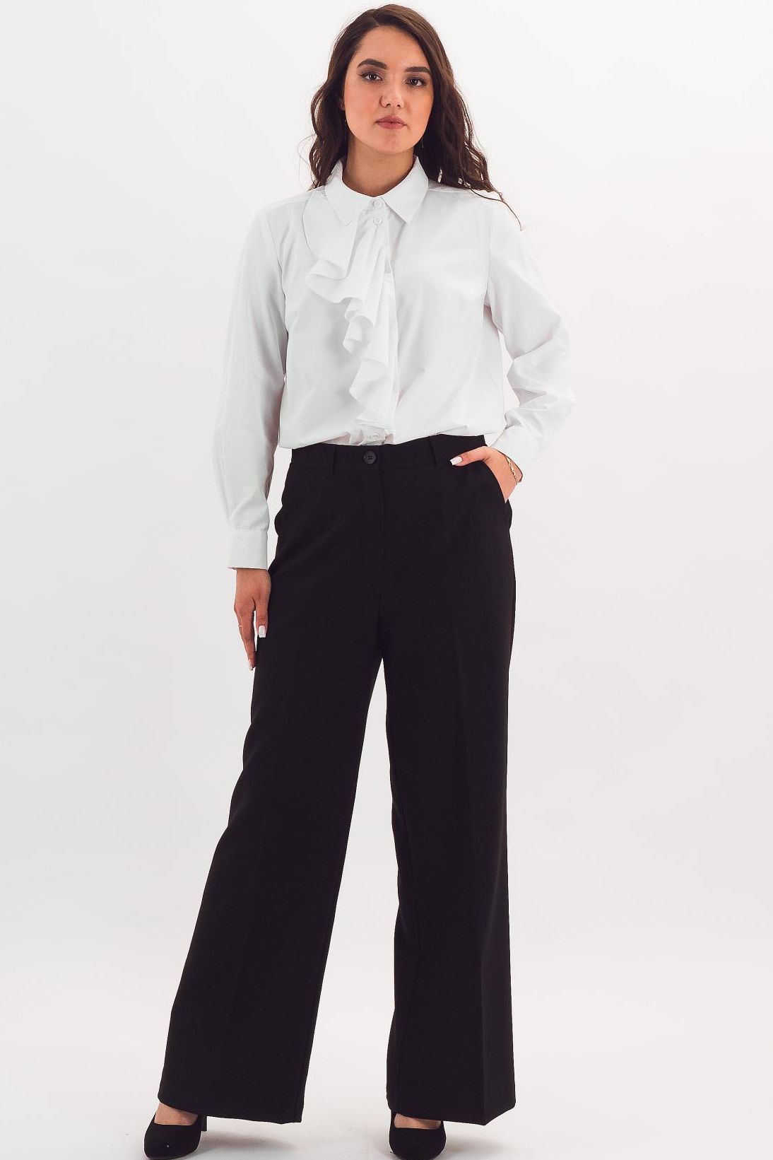 Брюки классические чёрные Braslava